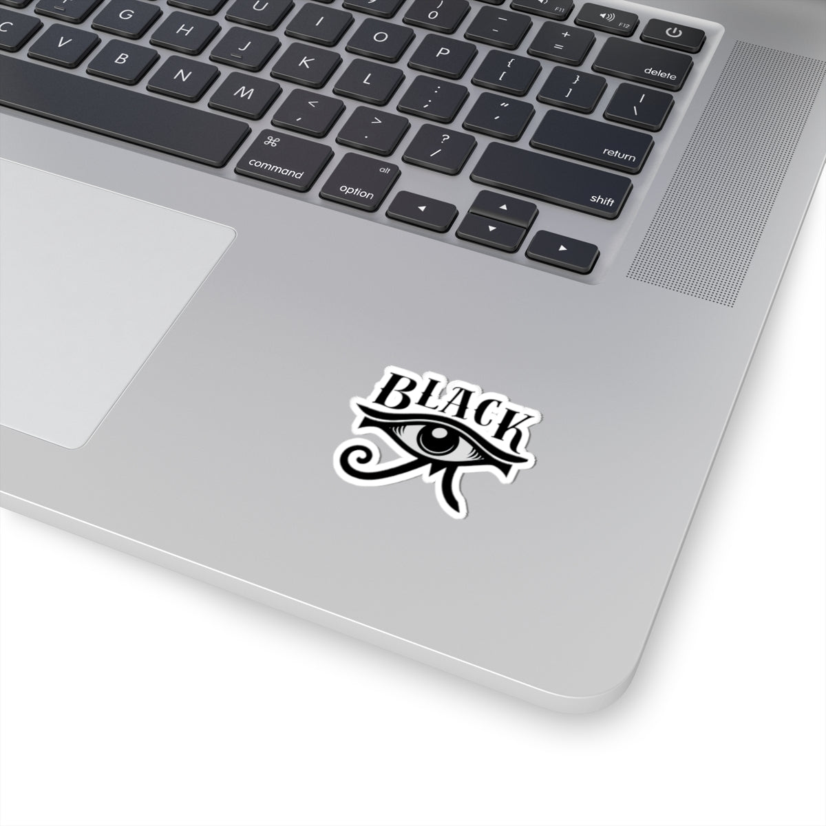 B&W Black I 2x2 Kiss-Cut Stickers