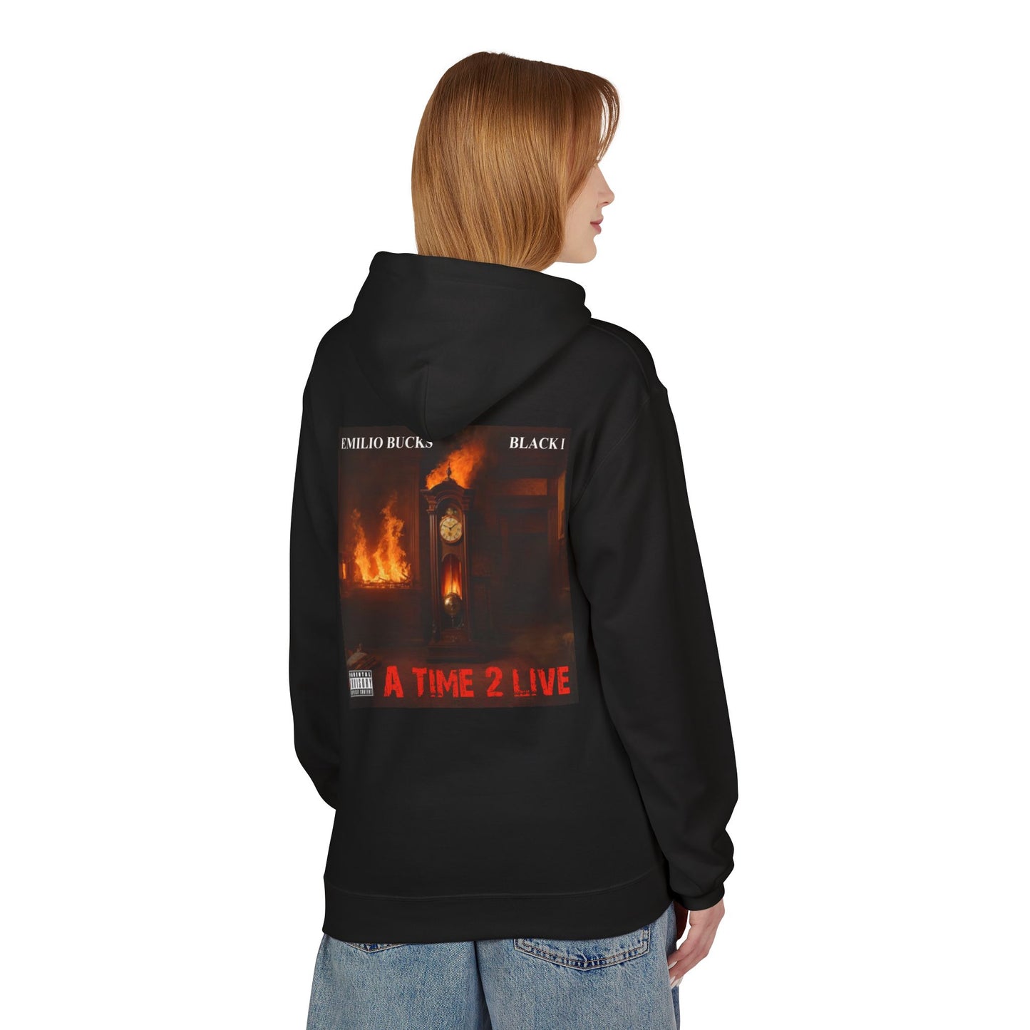 A Time 2 Live Unisex Fleece Hoodie - Graphic Design for Music Lovers