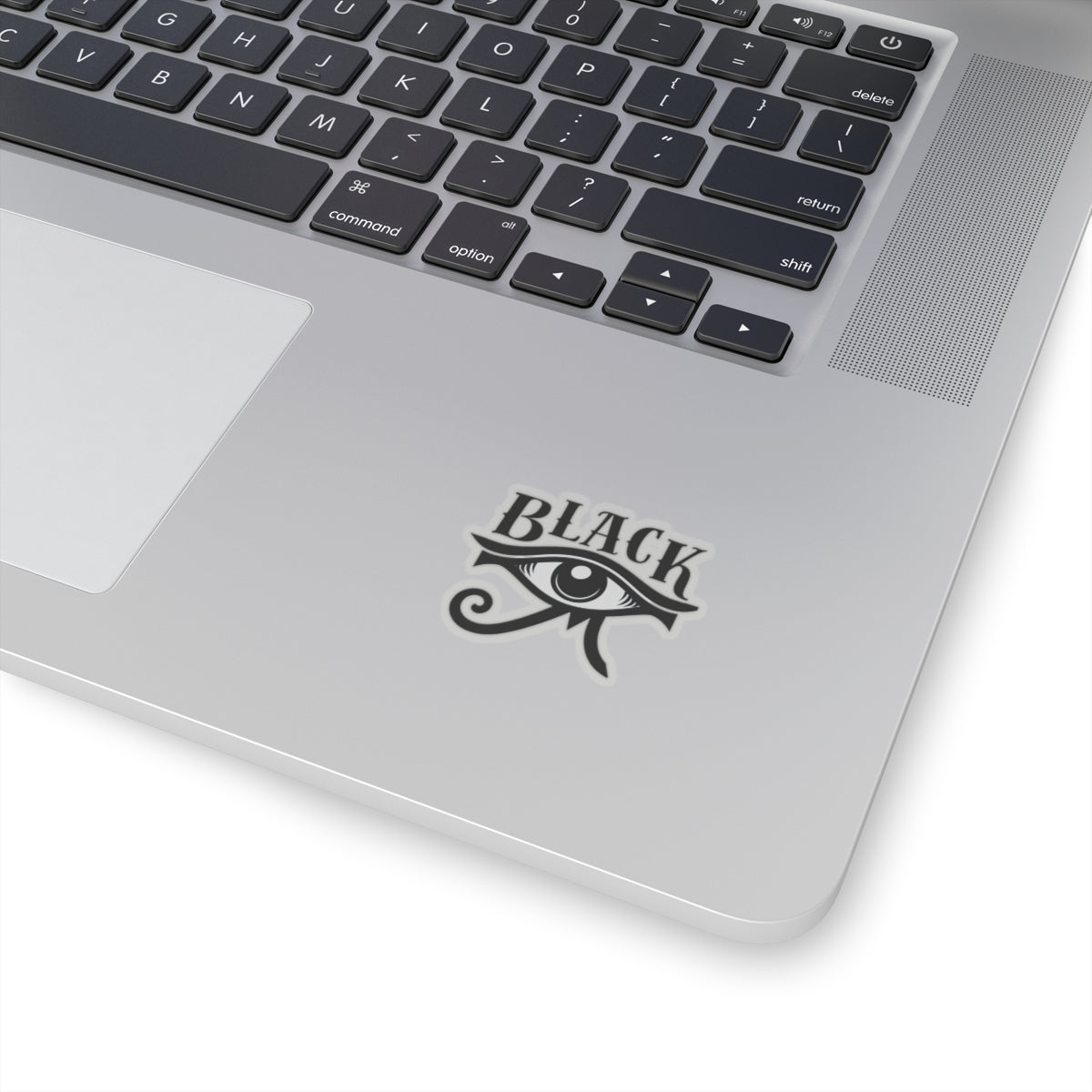 B&W Black I 2x2 Kiss-Cut Stickers