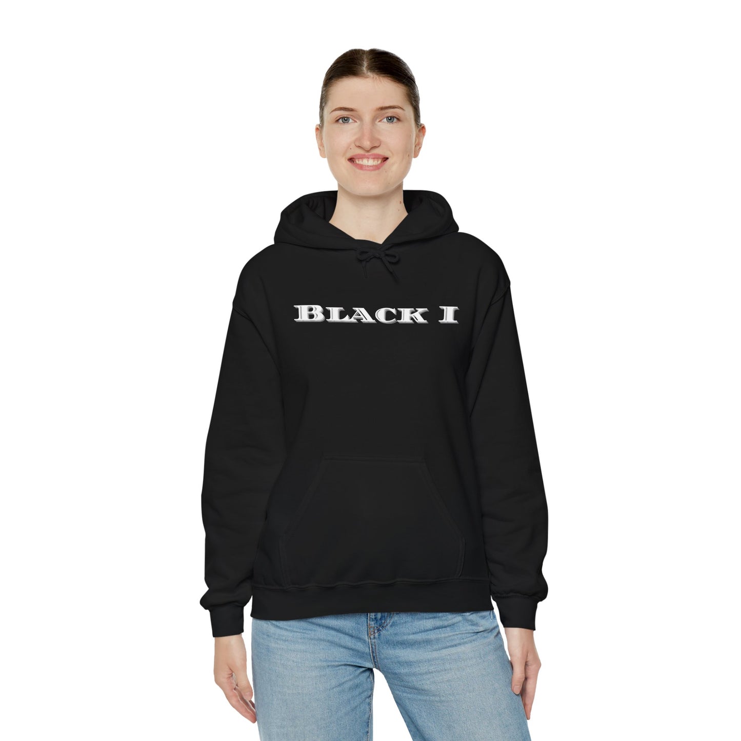 Black Black I Unisex Heavy Blend™ Hooded Sweatshirt