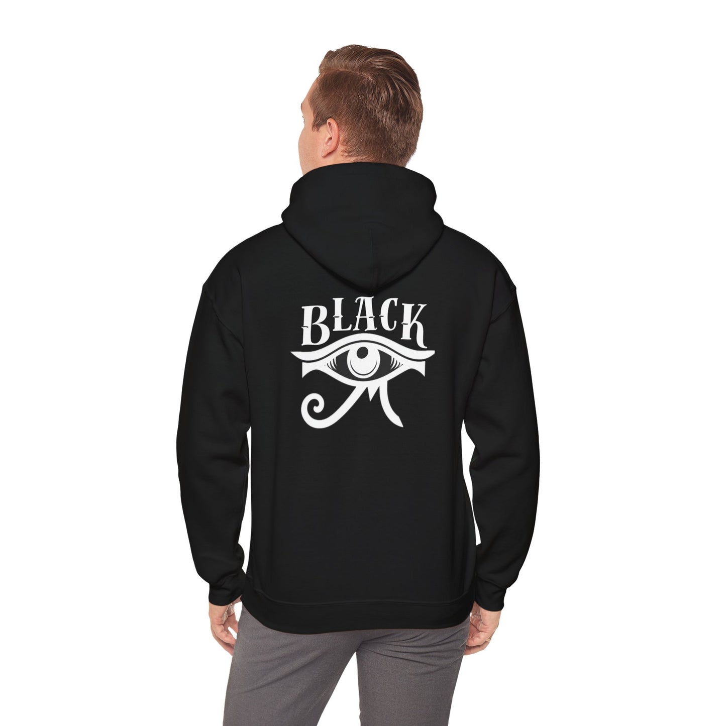 Black Black I Unisex Heavy Blend™ Hooded Sweatshirt